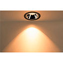 SLV LED Deckeneinbauleuchte NUMINOS DL XL, 3000K, IP20, 40�, 3500lm, UGR 18, Schwarz / Chrom