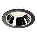 LED Deckeneinbauleuchte NUMINOS DL XL, 4000K, IP20, 55�, 3750lm, UGR 19, Schwarz / Chrom