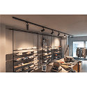 SLV LED 3-Phasen Strahler NUMINOS PHASE M, 230V / 500mA, CRi >90, dimmbar, 20W 3000K 1970lm 36�, UGR <13, Schwarz