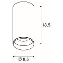 SLV LED Deckenleuchte NUMINOS CL PHASE M, 4000K, 60�, 2060lm, wei� / schwarz