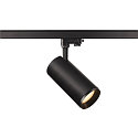 LED 3-Phasen Leuchte NUMINOS PHASE L, 2700K, 24�, 2440lm, Schwarz / Schwarz