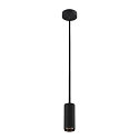 LED Pendelleuchte NUMINOS PD DALI S, 3000K, 24�, 1020lm, schwarz / schwarz