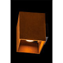SLV LED Au�enwandleuchte RUSTY� UP/DOWN, IP65 IK02, CCT Switch 3000/4000K, FeCSi-Stahl gerostet, Eckig
