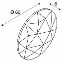 SLV Shade for MANA LED Wall luminaire, round, � 60cm, gray