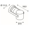 LED Wand-/Deckenleuchte OCULUS CW, DIM-TO-WARM 2000-3000K, 36-780lm, IP20, Schwarz