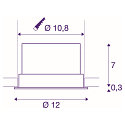 LED Deckeneinbauleuchte OCULUS DL MOVE, DIM-TO-WARM 2000-3000K, 36-780lm, IP20, Schwarz