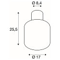 SLV LED Au�enleuchte OVALISK CL LED Deckenleuchte, CCT switch, 3000/4000K, 500/540lm, IP65, anthrazit