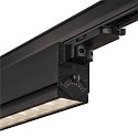 SLV 3-Phasen LED Leuchte SIGHT MOVE, 230V / 350mA, mit Raster, CRi >90, UGR , 26W 4000K 3100lm 75�, Schwarz