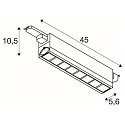 SLV LED 3-Phasen Leuchte SIGHT MOVE DALI, 26W, IP20, 4000K, 3100lm, wei�