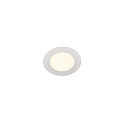LED Deckeneinbauleuchte SENSER 12 DL, rund, 6W, 470lm, IP20, wei�, 4000K