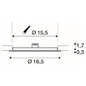 SLV LED Deckeneinbauleuchte SENSER 18 DL, rund, 9,7W, 950lm, IP20, wei�, 4000K