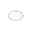 LED Deckeneinbauleuchte SENSER 24 DL, rund, 12,5W, 1200lm, IP20, wei�, 4000K