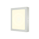 SLV LED Wand-/Deckenleuchte SENSER 24 CW, eckig, 15W, 1200lm, IP20, wei�, 4000K