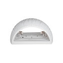 SLV Wandleuchte PLASTRA WL CURVED CUTRAIN, G9, QT-DE12, IP20, wei�