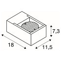 SLV LED Outdoor luminaire ESKINA FRAME WL LED Wall luminaire, CCT switch, 3000/4000K, 1100/1200lm, IP65, anthracite