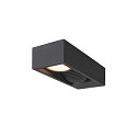 SLV LED Au�enwandleuchte ESKINA FRAME WL DOUBLE CCT, IP65 IK06, 27W 3000/4000K 95�/95�, verstellbar, anthrazit, lange Variante