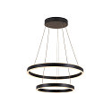 LED Pendelleuchte ONE DOUBLE PHASE, Up/Down, � 60cm, 35W 2700/3000K (CCT) 1270lm 130�, CRi >90, schwarz