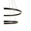 LED Pendelleuchte ONE DOUBLE PD DALI UP/DOWN, CCT switch, 3000/4000K, 1050/1060lm, schwarz