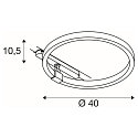 SLV 3-Phasen Leuchte ONE 40 TRACK DALI, 15,2W, 4000K, 670lm, schwarz