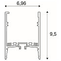 SLV Accessories for LED Strip GRAZIA 60 Profile, IP20, 3m, white