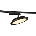 1-Phasen LED Strahler PANEL TRACK, Rund, � 20cm, 230V / 450mA, 18W 3000K 1800lm, CRi >90, Schwarz