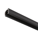SLV 3-Phasen HV-Aufbau-Stromschiene S-TRACK PHASE & DALI, IP20, 230V AC, DALI steuerbar, 100cm, schwarz