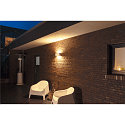 SLV LED Au�enwandleuchte SITRA L, UP/DOWN, IP65 IK03, 24W 3000/4000K (CCT Switch) 2800lm 2x105�, wei�