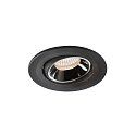 LED Deckeneinbauleuchte NUMINOS� MOVE S, 4000K, 55�, Schwarz / Chrom