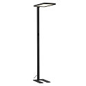 SLV LED B�ro-Stehleuchte WORKLIGHT, Up/Down, mit Sensor, 79W 4000K 7600lm 100�/80�, UGR , Schwarz