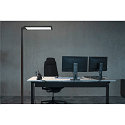 SLV LED B�ro-Stehleuchte WORKLIGHT, Up/Down, mit Sensor, 79W 4000K 7600lm 100�/80�, UGR , Schwarz