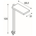 SLV Tischleuchte WORKLIGHT, 79W, 4000K, 80�, Wei�