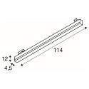 SLV 3-Phasen Strahler SIGHT TRACK, CCT, schwarz