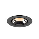 SLV LED Deckeneinbauleuchte NUMINOS� GIMBLE XS, 2700K, 55�, Schwarz / Chrom