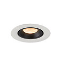 SLV LED Deckeneinbauleuchte NUMINOS� GIMBLE XS, 2700K, 55�, Wei� / Schwarz