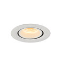 SLV LED Deckeneinbauleuchte NUMINOS� GIMBLE XS, 3000K, 55�, wei�
