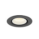 SLV LED Deckeneinbauleuchte NUMINOS� GIMBLE XS, 4000K, 20�, Schwarz / Wei�