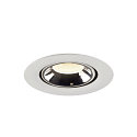 SLV LED Deckeneinbauleuchte NUMINOS� GIMBLE XS, 4000K, 40�, Wei� / Chrom