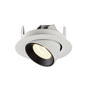 SLV LED Deckeneinbauleuchte NUMINOS� GIMBLE XS, 4000K, 55�, Wei� / Schwarz
