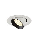 SLV LED Deckeneinbauleuchte NUMINOS� GIMBLE XS, 4000K, 55�, Wei� / Schwarz