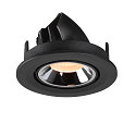 SLV LED Deckeneinbauleuchte NUMINOS� GIMBLE S, 2700K, 20�, Schwarz / Chrom