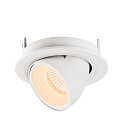 SLV LED Deckeneinbauleuchte NUMINOS� GIMBLE S, 2700K, 55�, Wei�