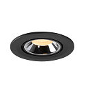 SLV LED Deckeneinbauleuchte NUMINOS� GIMBLE S, 3000K, 55�, Schwarz / Chrom