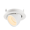 SLV LED Deckeneinbauleuchte NUMINOS� GIMBLE S, 3000K, 20�, Wei�