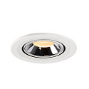 SLV LED Deckeneinbauleuchte NUMINOS� GIMBLE S, 3000K, 55�, Wei� / Chrom