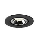SLV LED Deckeneinbauleuchte NUMINOS� GIMBLE S, 4000K, 40�, Schwarz / Chrom