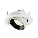 SLV LED Deckeneinbauleuchte NUMINOS� GIMBLE S, 4000K, 40�, Wei� / Schwarz