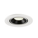 SLV LED Deckeneinbauleuchte NUMINOS� GIMBLE S, 4000K, 40�, Wei� / Schwarz