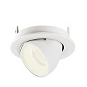 SLV LED Deckeneinbauleuchte NUMINOS� GIMBLE S, 4000K, 40�, Wei�