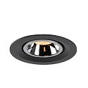 SLV LED Deckeneinbauleuchte NUMINOS� GIMBLE M, 2700K, 40�, Schwarz / Chrom