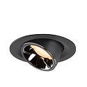 SLV LED Deckeneinbauleuchte NUMINOS� GIMBLE M, 2700K, 40�, Schwarz / Chrom